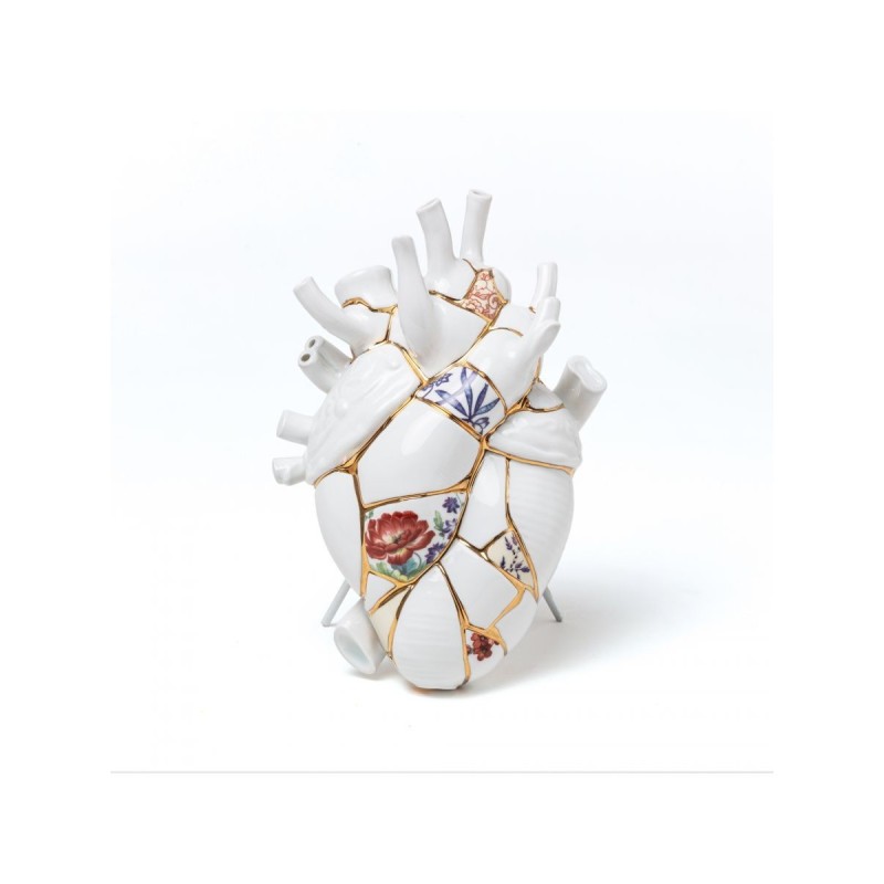SELETTI Porzellanvase "Love In Bloom" - Kintsugi | Lightandshade