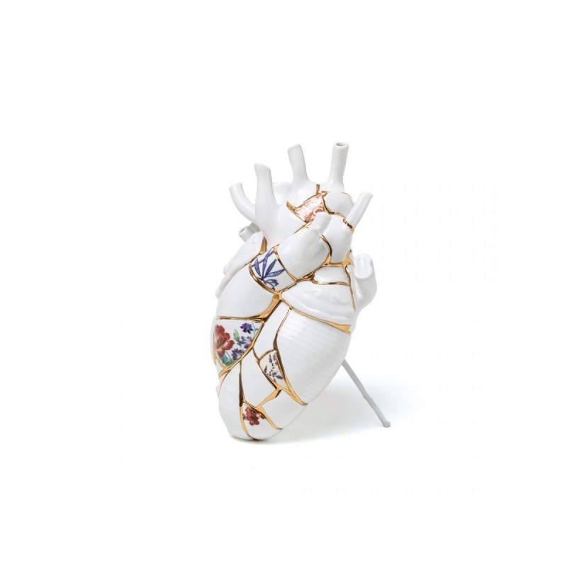 SELETTI Porzellanvase "Love In Bloom" - Kintsugi | Lightandshade