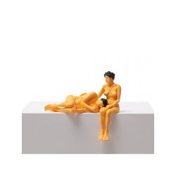SELETTI Love is a verb - jean & jean set 2 resin statuette