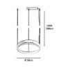 Jacco Maris Brass-O ø 50cm suspension lamp