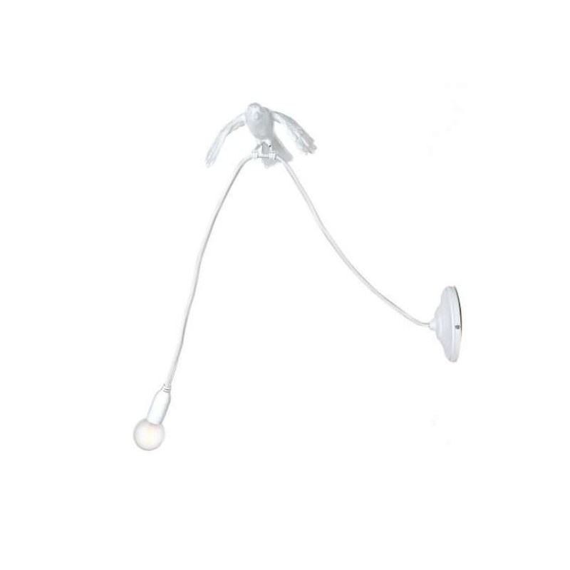 Seletti Sparrow taking off wall lamp