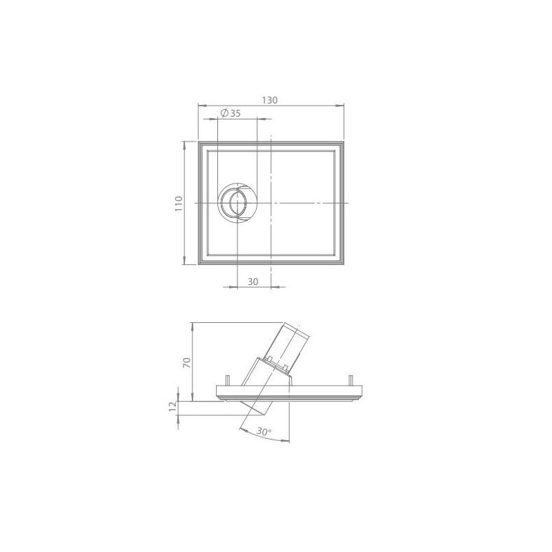 Brick In The Wall 200Cent Round Semi W30 Trimles Excl. Driver Fix recessed spot