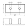 Brick In The Wall 200Cent Round Twin Trimless Excl. Driver Fix recessed spot