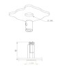 Brick In The Wall 200Cent Square Trim Excl. Driver Fix Ip54 Bathroom recessed spot