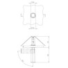 Brick In The Wall 200Cent Square Swing90 Trim Excl. Driver Adj recessed spot