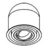 PSM Lighting Olivia Mini 1840.Disco Recessed Spot