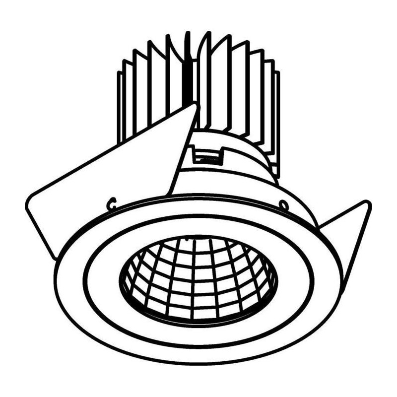 PSM Lighting Ø80 Luxor Xtm.1300.10010.S2 Recessed Spot