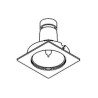 PSM Lighting Square Click System Casaltoes63 Recessed Spot