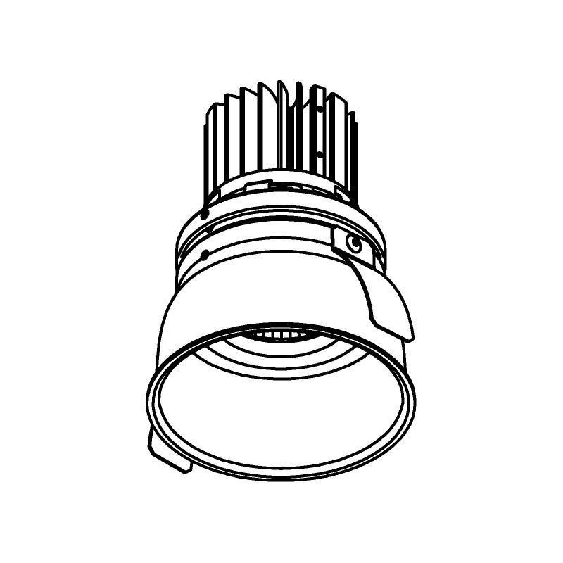 PSM Lighting Ø80 Luxor Xtm.1300.10016.S2 Recessed Spot