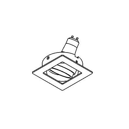 PSM Lighting Square Click System Casanka.Es50 Recessed Spot