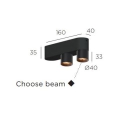 Trizo21 Audy 2 up Rounded with honeycomb ceiling lamp