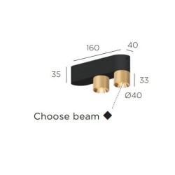 Trizo21 Audy-Duo 2 up Rounded ceiling lamp