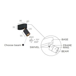 Trizo21 Audette-Varié 1 up Rounded ceiling lamp