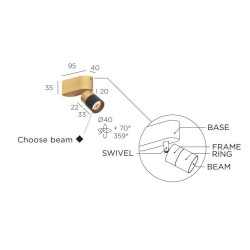 Trizo21 Audette-Duo 1 up Rounded ceiling lamp