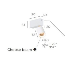 Trizo21 Audette-Varié 1 up with honeycomb ceiling lamp