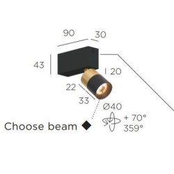 Trizo21 Audette-Duo 1 up ceiling lamp