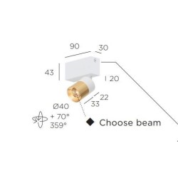 Trizo21 Audette-Duo 1 up with honeycomb ceiling lamp