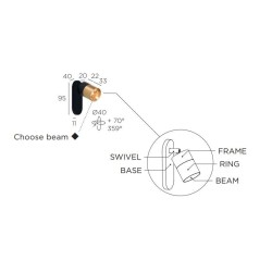 Trizo21 Audette-Duo W1 in ceiling lamp