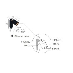 Trizo21 Audette-Varié W1 in ceiling lamp