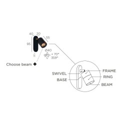 Trizo21 Audette-Varié W1 in with honeycomb ceiling lamp
