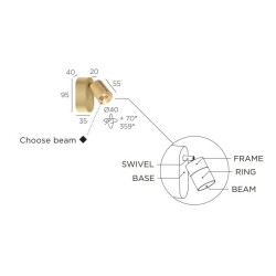 Trizo21 Audette WD1 up with honeycomb ceiling lamp
