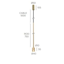 Trizo21 Audy-Solitaire RL D+B ceiling lamp