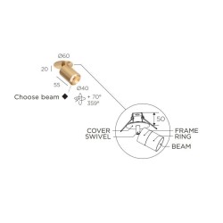 Trizo21 Audette in ceiling lamp