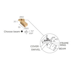 Trizo21 Audette in C with honeycomb ceiling lamp