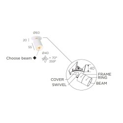 Trizo21 Audette-Varié in C ceiling lamp