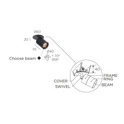 Trizo21 Audette-Varié in C with honeycomb ceiling lamp