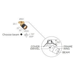 Trizo21 Audette-Duo in ceiling lamp