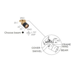 Trizo21 Audette-Duo in C with honeycomb ceiling lamp