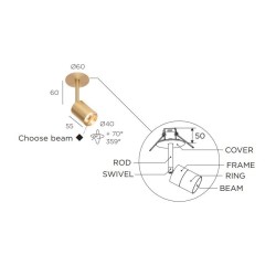 Trizo21 Audette R6 ceiling lamp