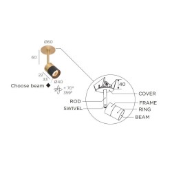 Trizo21 Audette-Duo R6C ceiling lamp