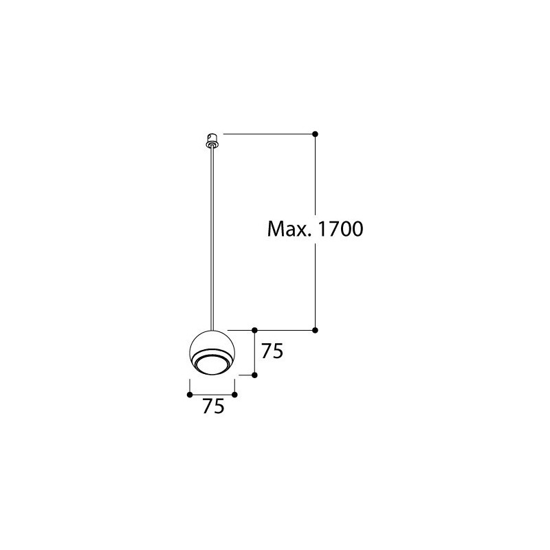 Tal Lighting BERRIER JUNIOR SUSPENSION THIN WIRE M10 Hängelampe