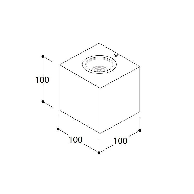 Tal BRIX OUT LED IP65 DOUBLE BEAM 70° Wandlampe