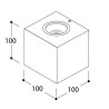 Tal BRIX OUT LED IP65 DOUBLE BEAM 70° Wandlampe