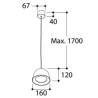 TAL CONE SUSPENSION CI MAINS DIMM suspension lamp