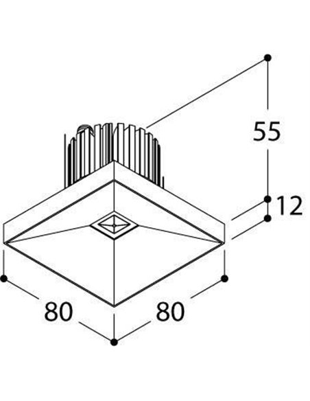 TAL DICE EXO LEAF recessed spot