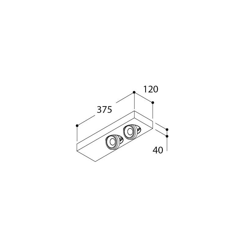 Tal Lighting DOMINO SFEROS 2x BEAUFORT CI MAINS DIMM Deckenlampe
