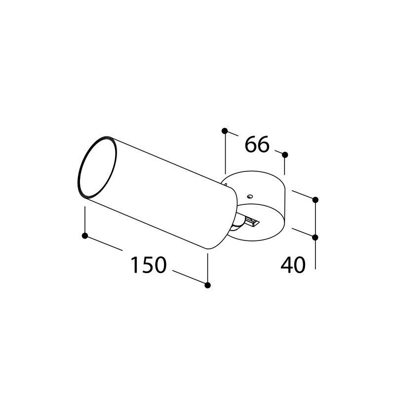 Tal Lighting FUNNEL ELBOW 150 CI MAINS DIMM Deckenlampe