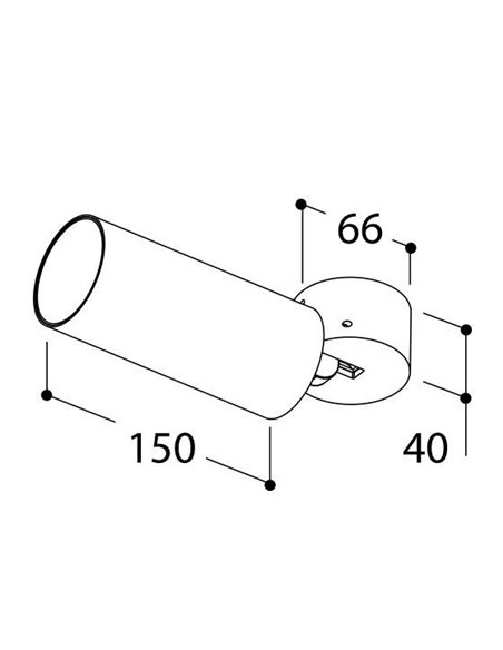 TAL FUNNEL ELBOW 150 CI MAINS DIMM ceiling lamp