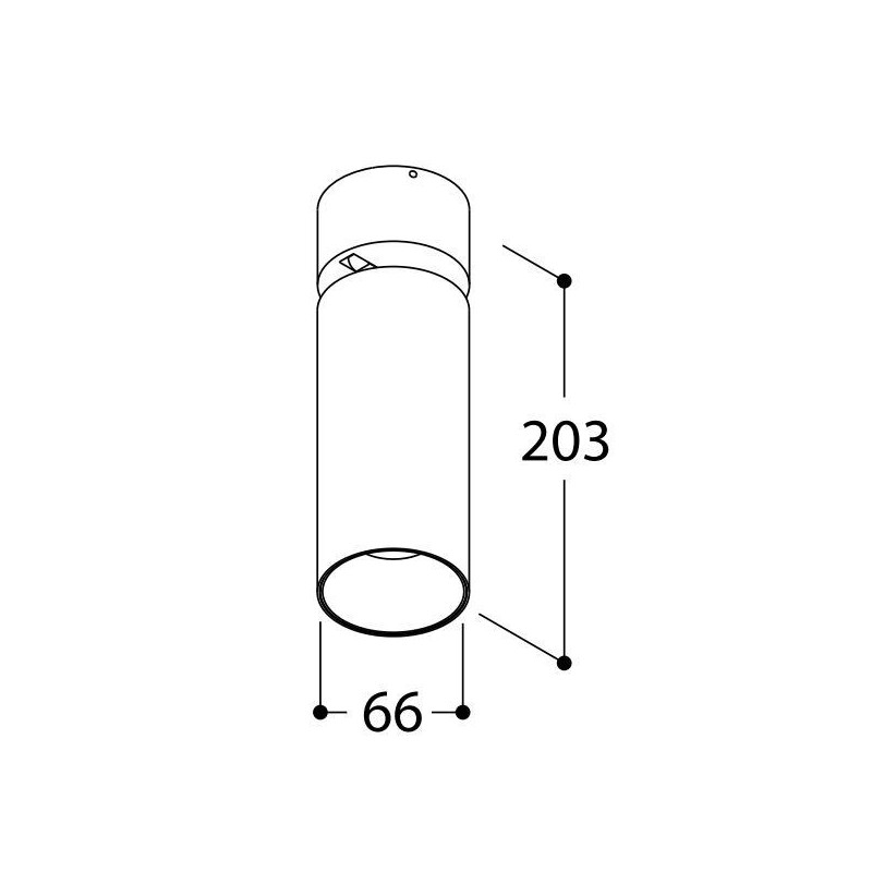 Tal Lighting FUNNEL ELBOW 150 CI MAINS DIMM Deckenlampe