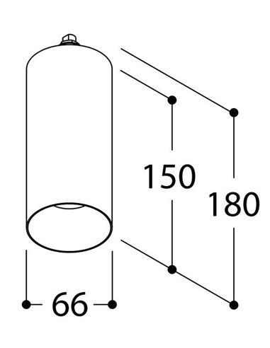 TAL FUNNEL ELBOW 150 M10 GU10 wall / ceiling lamp