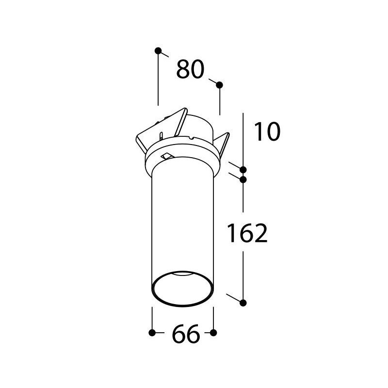 Tal Lighting FUNNEL ELBOW 150 RECESSED LEAF CI MAINS DIMM Deckenlampe