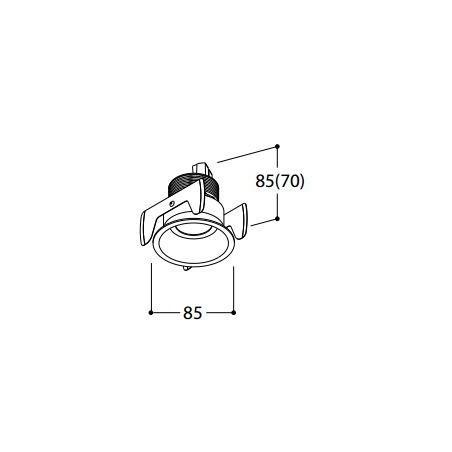 TAL FUNNEL FIX HALOLED LEAF recessed spot