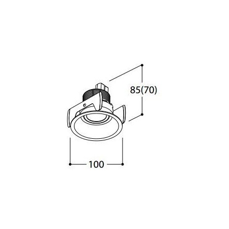 TAL FUNNEL FLEX HALOLED LEAF recessed spot