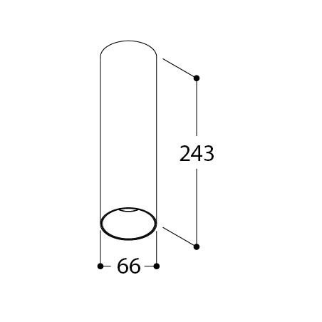TAL FUNNEL ON 240 GU10 ceiling lamp