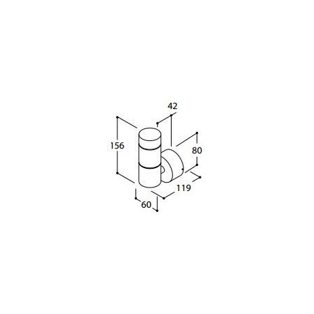 TAL HEKOWA SINGLE BEAM BEACON MAINS DIMM CI wall lamp