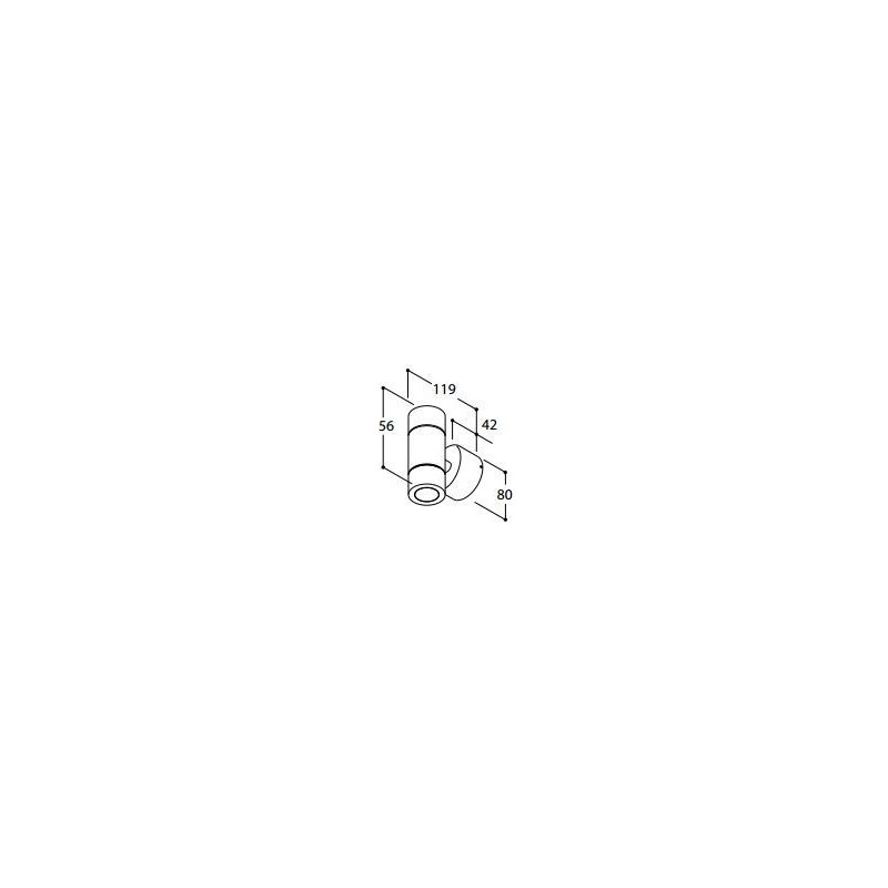 Tal HEKOWA UP/DOWN SPOT CI MAINS DIMM Wandlampe